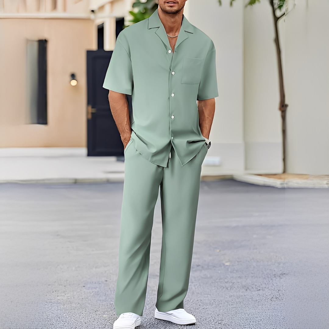 Drian - Set cămașă și pantaloni elegant pentru bărbați