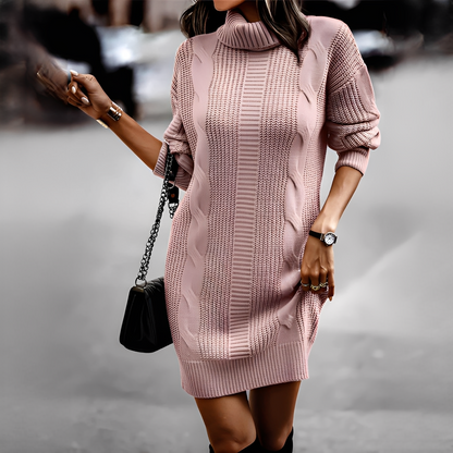 Chenadine - Pulover călduros cu guler înalt pentru femei, perfect pentru iarna