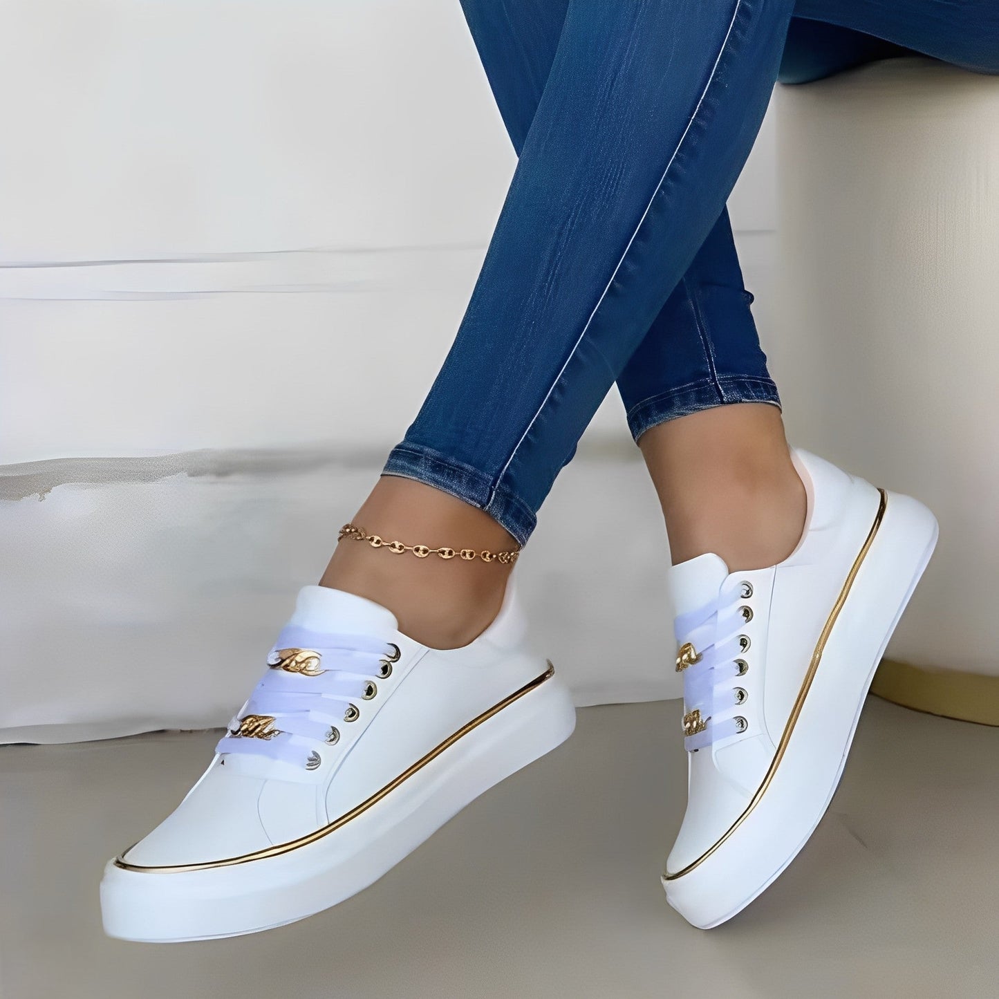 Deziree - Stiluri Plateauschuhe cu Lanțuri pentru Dame