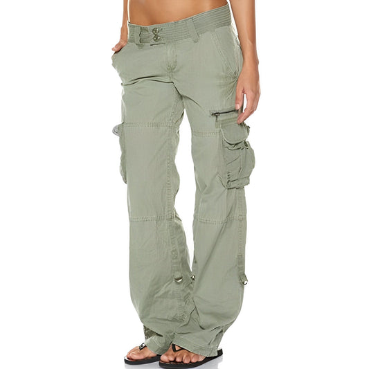 Aubrey - Pantaloni cargo lejeri cu elastic pentru femei