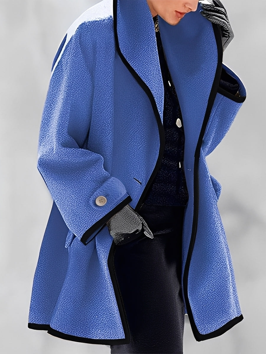 Mikayla - Mantou cald din lână cu glugă pentru dame