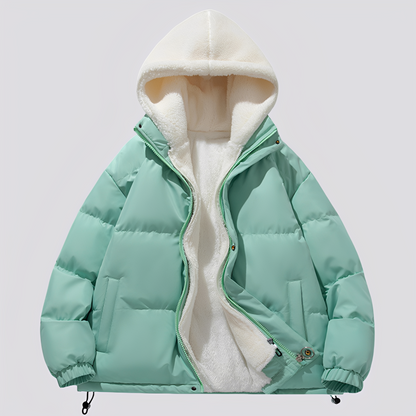 Gary - Jachetă caldă cu glugă și fermoar pentru bărbați