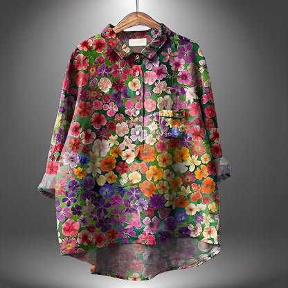 Garance - Cămașă tradițională cu mâneci lungi pentru femei