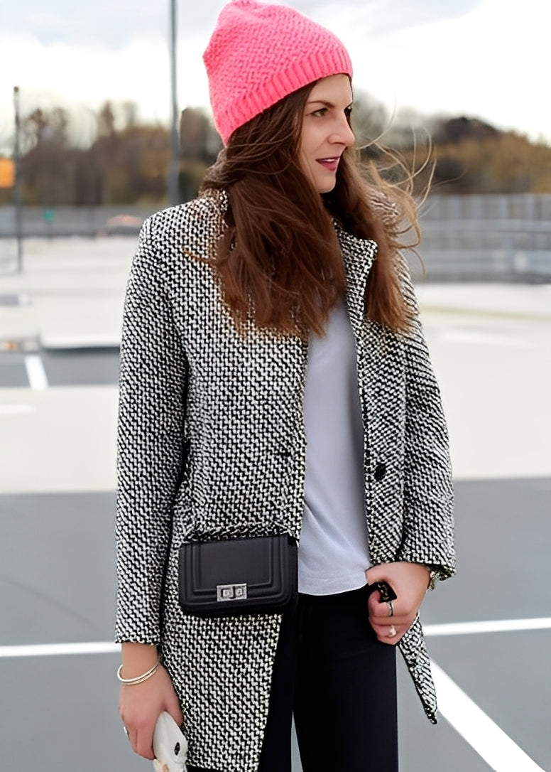 Pamelia - Mantou lung modern pentru dame