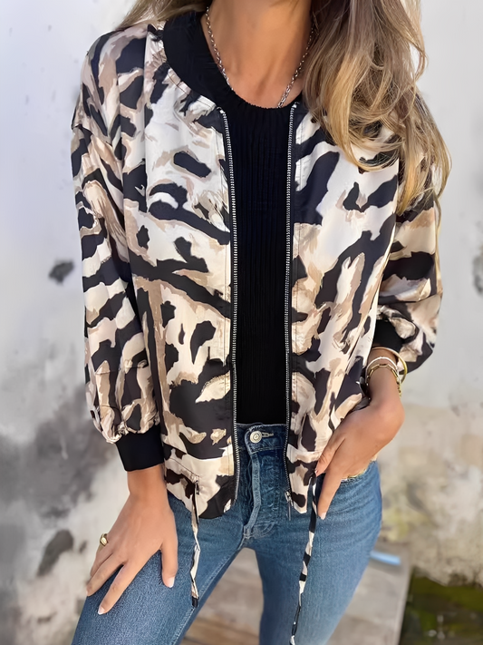 Ryana - Jachetă stilată cu fermoar pentru femei