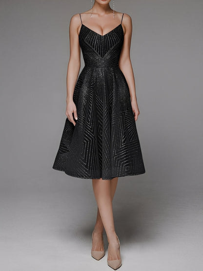 Anabelle - Rochie elegantă, fără mâneci, cu bretele pentru femei