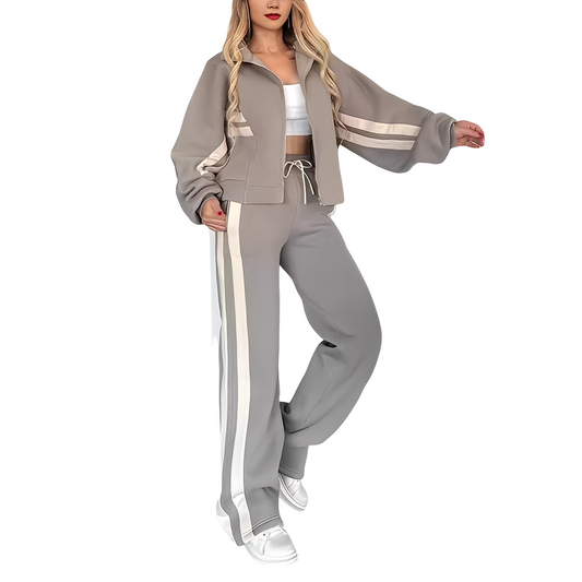 Maddie - Set sportiv stilat din două piese pentru femei