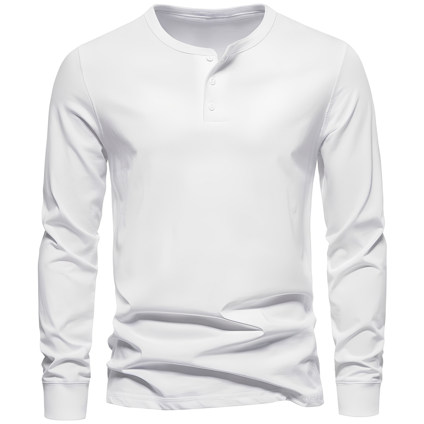 Nowell - Cămașă cu mânecă lungă, moale și lejeră pentru bărbați