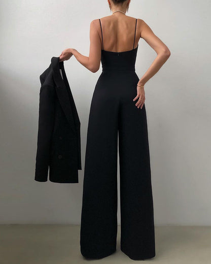 Becca - Salopetă Înaltă și Sophisticată cu Talie Înaltă