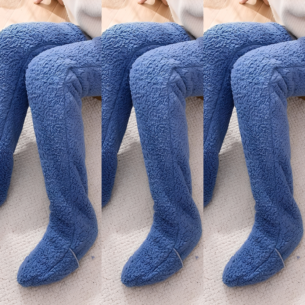 Camellia - Șosete de iarnă calde, peste genunchi, pentru femei