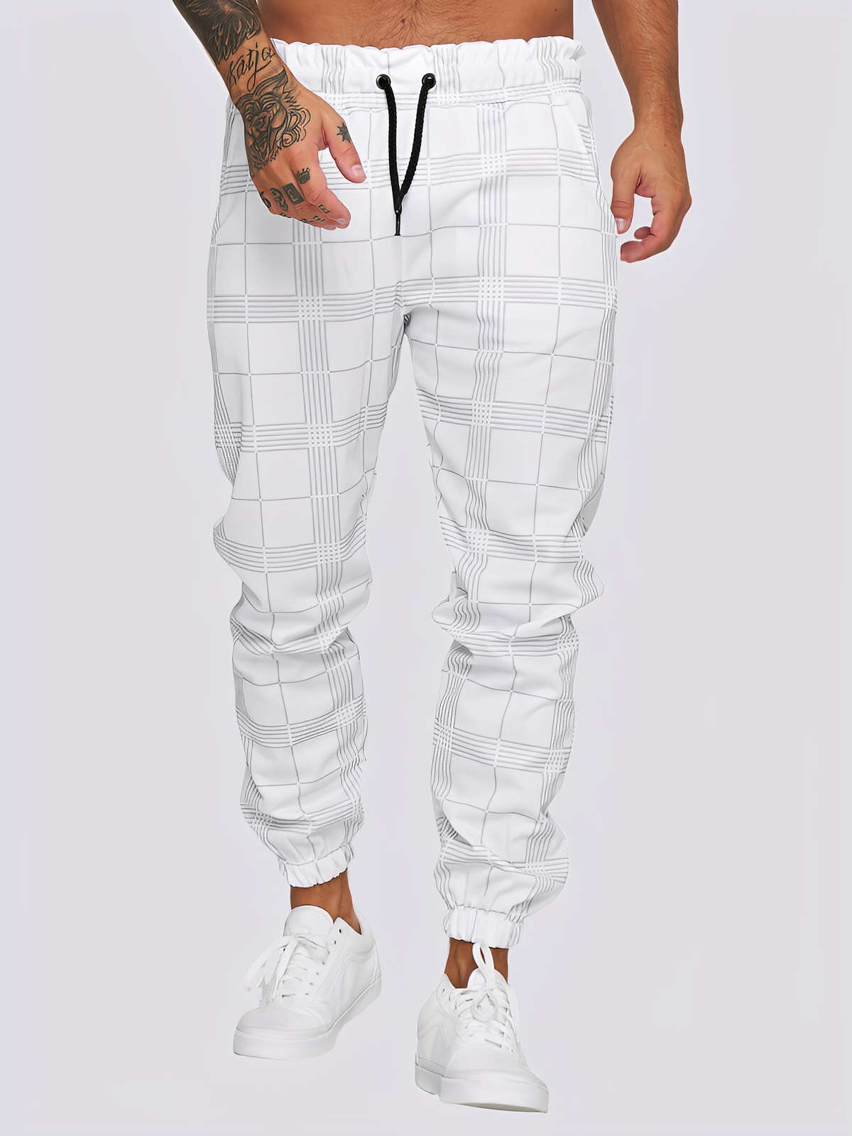 Jaeden - Stil pantaloni carouri pentru bărbați