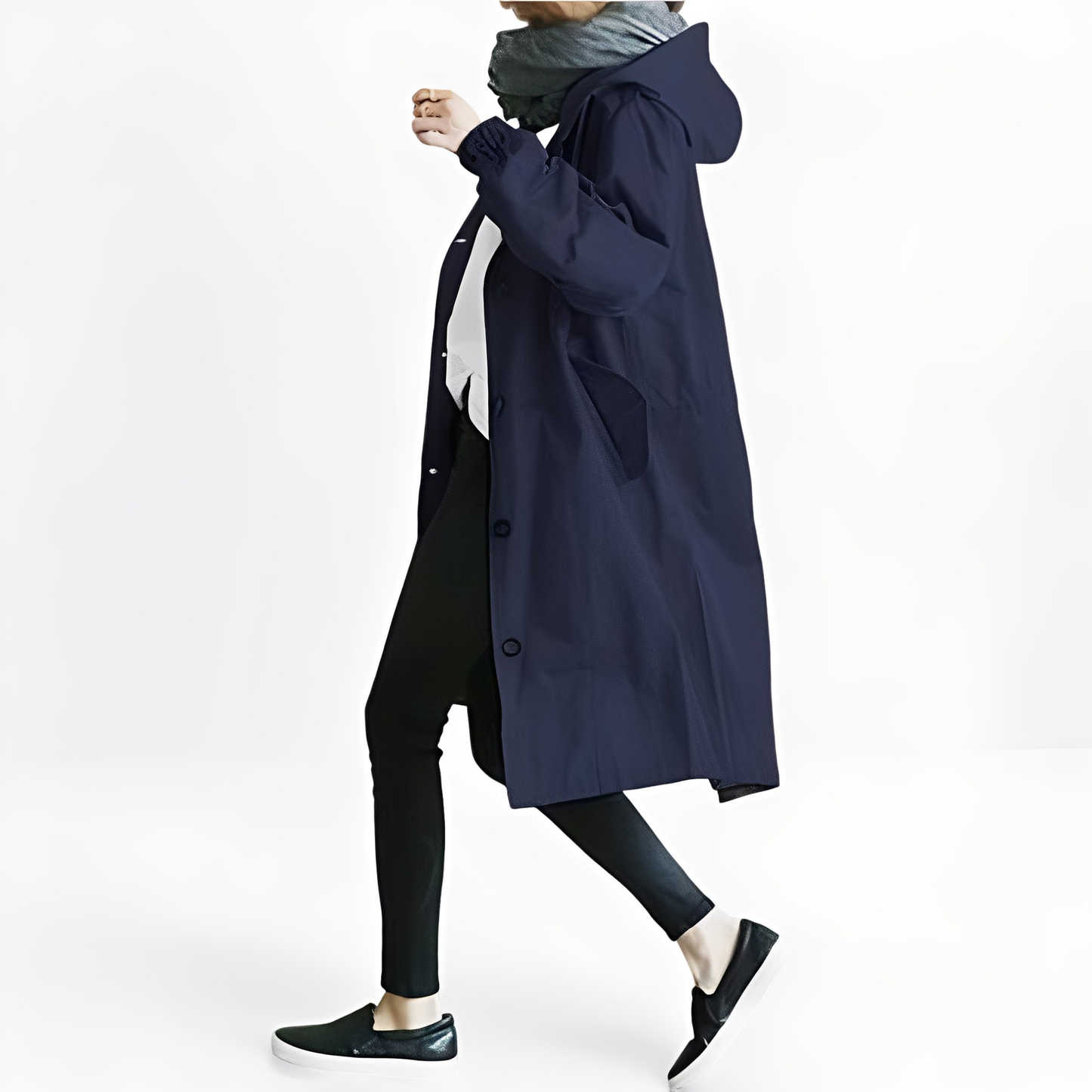 Giselle - Jachetă impermeabilă cu glugă pentru femei