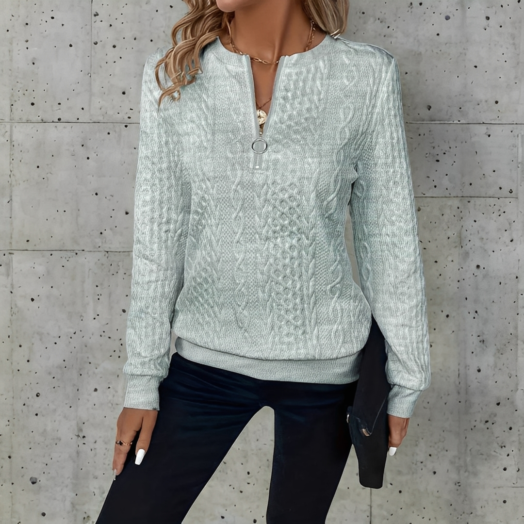 Alison - Bluză de damă cu mâneci lungi, lejeră