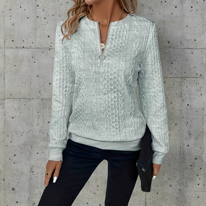 Alison - Bluză de damă cu mâneci lungi, lejeră