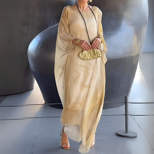 Emory - Rochie modernă din mătase chiffon pentru femei