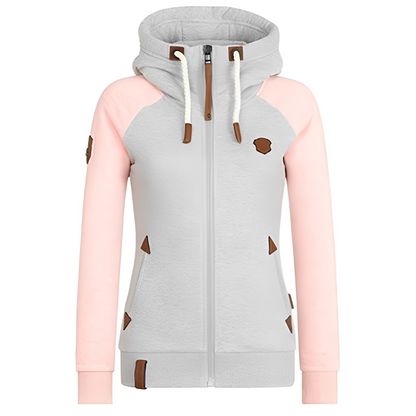 Elinor - Hanorac confortabil cu fermoar pentru femei
