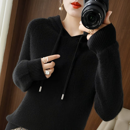 Bonnie - Hanorac stilat din tricot de lână pentru femei