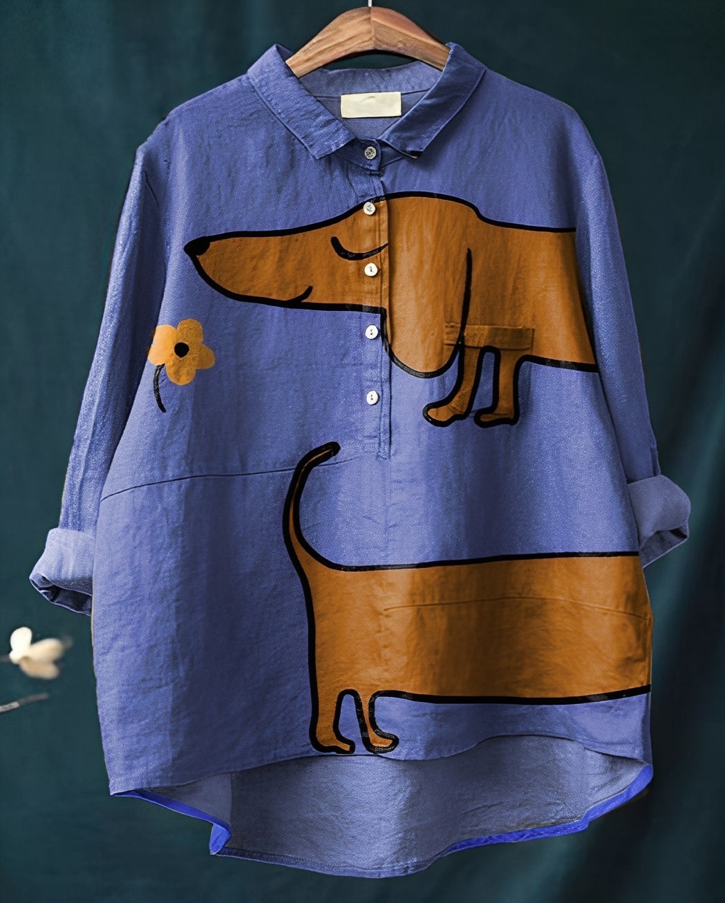 Eyden - Cămașă artistică cu mâneci lungi pentru femei