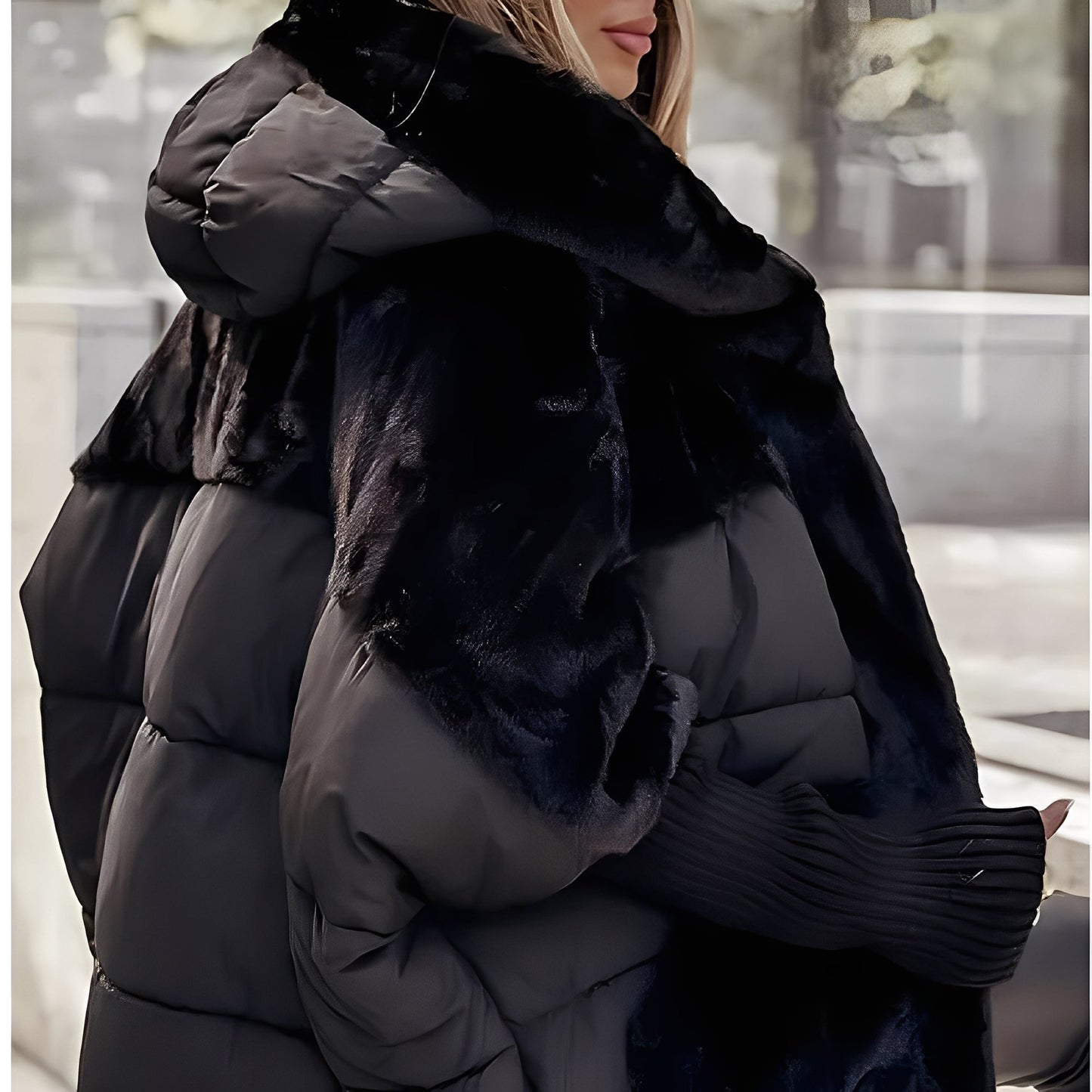 Barbara - Jachetă aviator elegantă cu glugă pentru femei