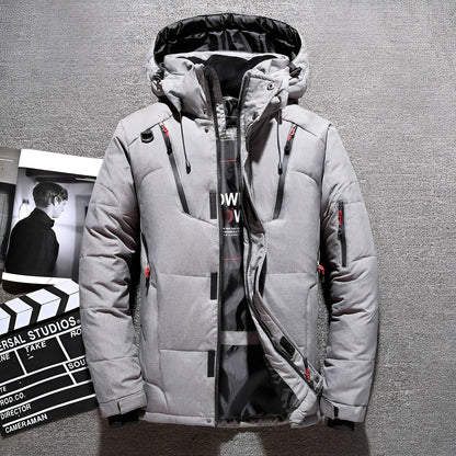 Damian - Jachetă modernă cu glugă cu mai multe buzunare pentru bărbați