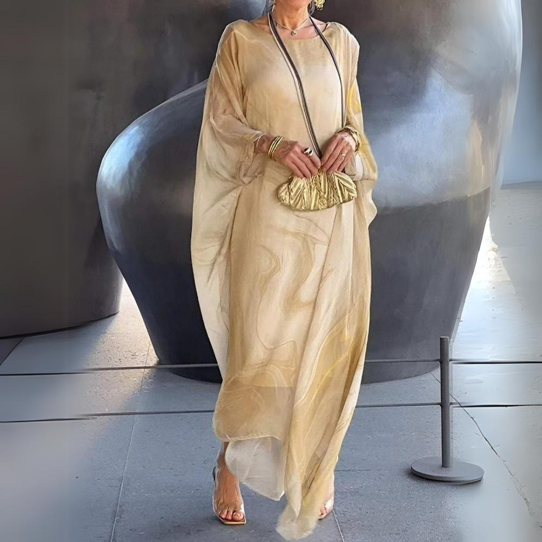 Aurora – Rochie elegantă de mătase confecționată din șifon delicat