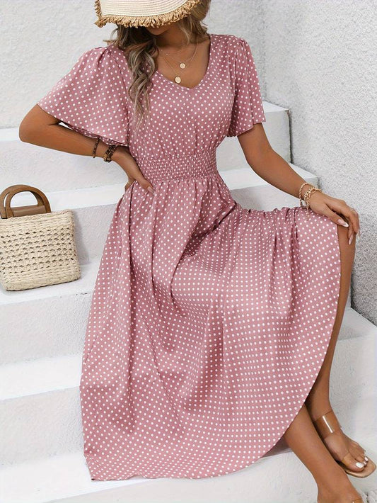 Melanie - Rochie cu Imprimeu Floral Vibrant pentru Primăvară și Vară