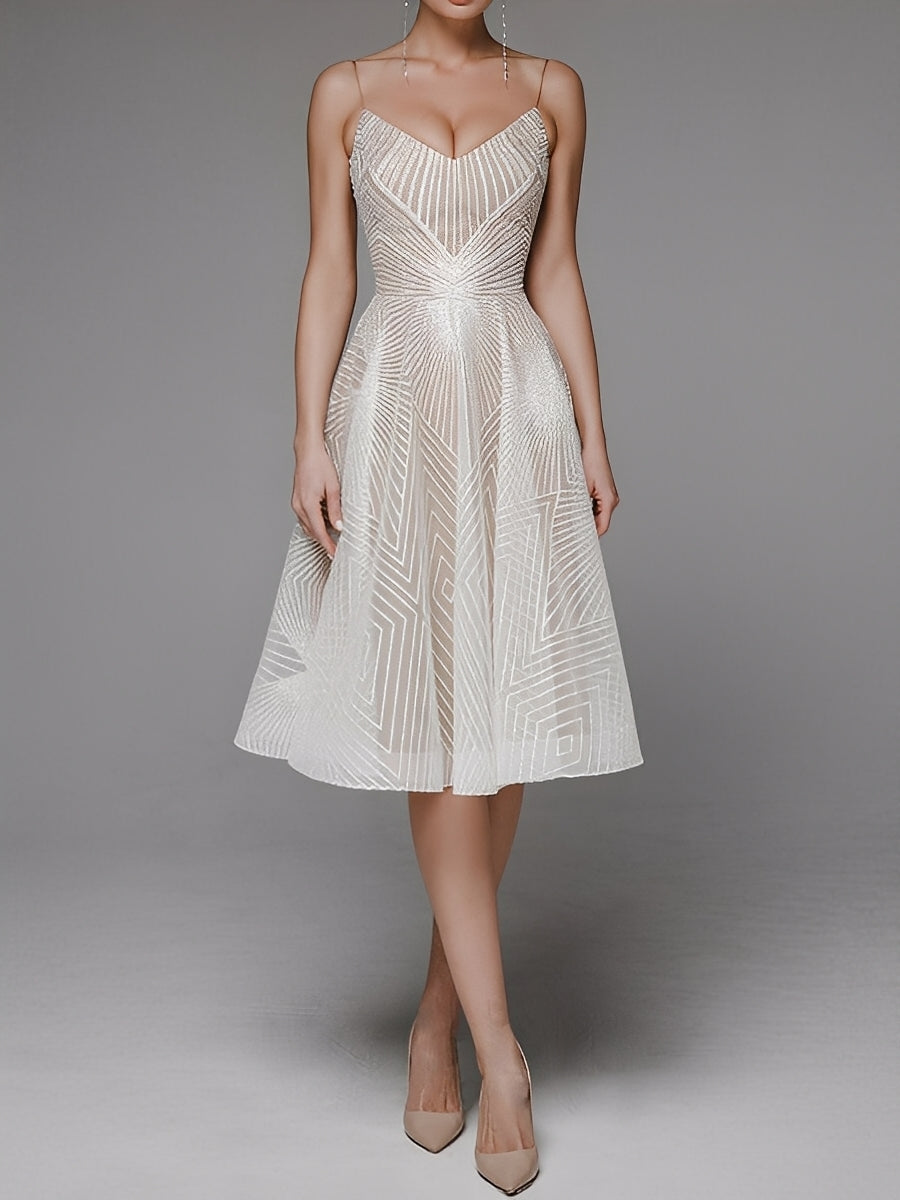 Anabelle - Rochie elegantă, fără mâneci, cu bretele pentru femei