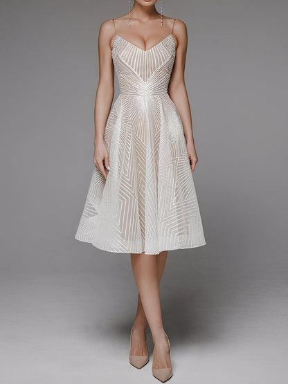 Anabelle - Rochie elegantă, fără mâneci, cu bretele pentru femei