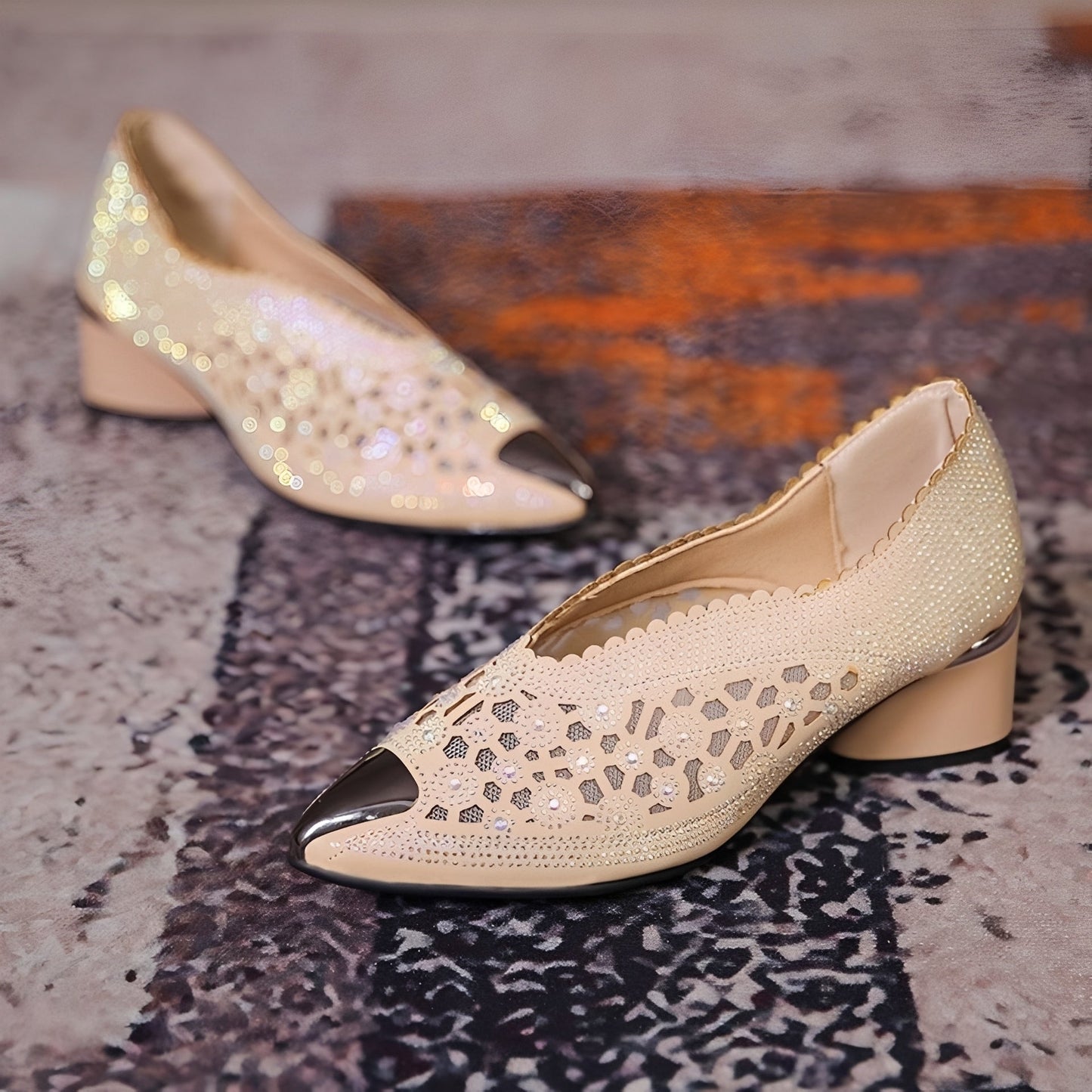 Priscille - Sandale rafinate din plasă pentru femei