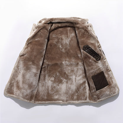 Wilton - Mantaș casual, cald de pluș pentru bărbați