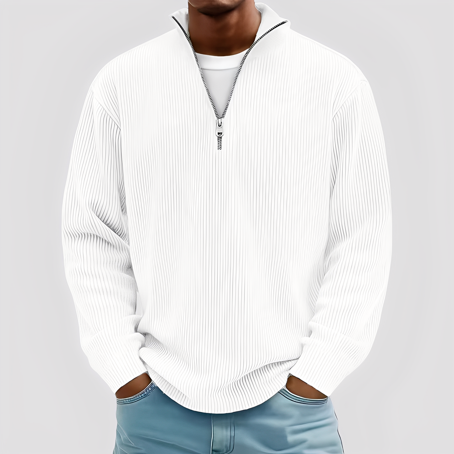 Henry - Pulover modern, lejer, cald pentru bărbați