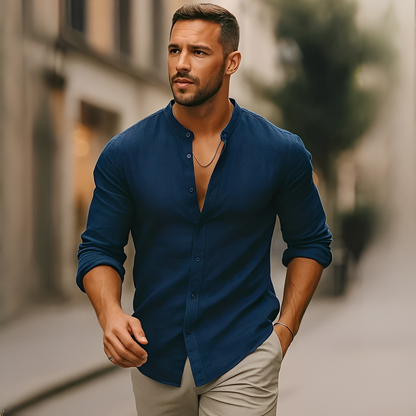 Findoco - Cămașă lungă și comodă pentru bărbați