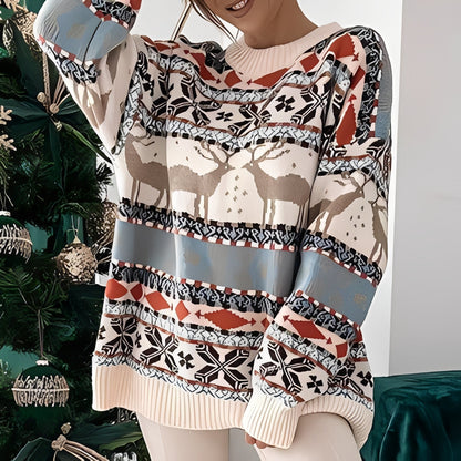 Rosemary - Pulover de Crăciun stilizat și cald pentru femei