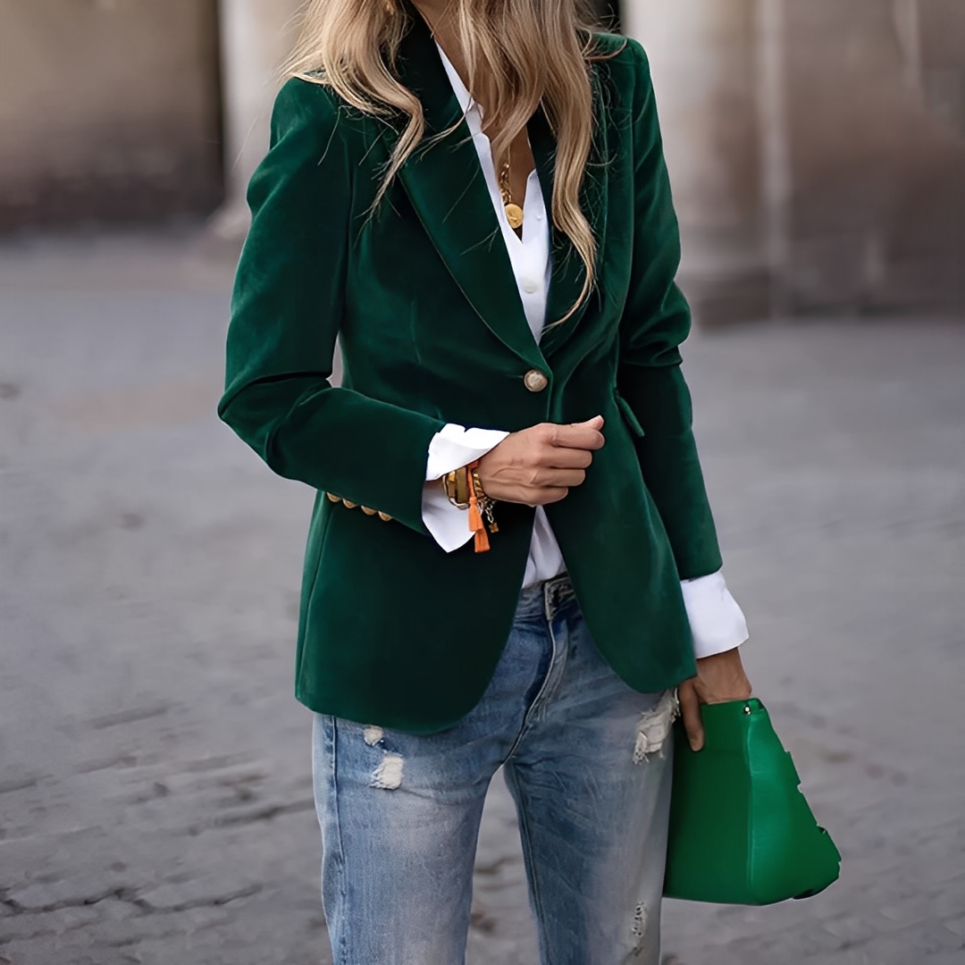 Lyliane - Jachetă clasică casual cu nasturi pentru femei