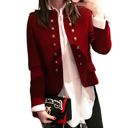 Rhoda - Sacou elegant cu guler înalt pentru femei