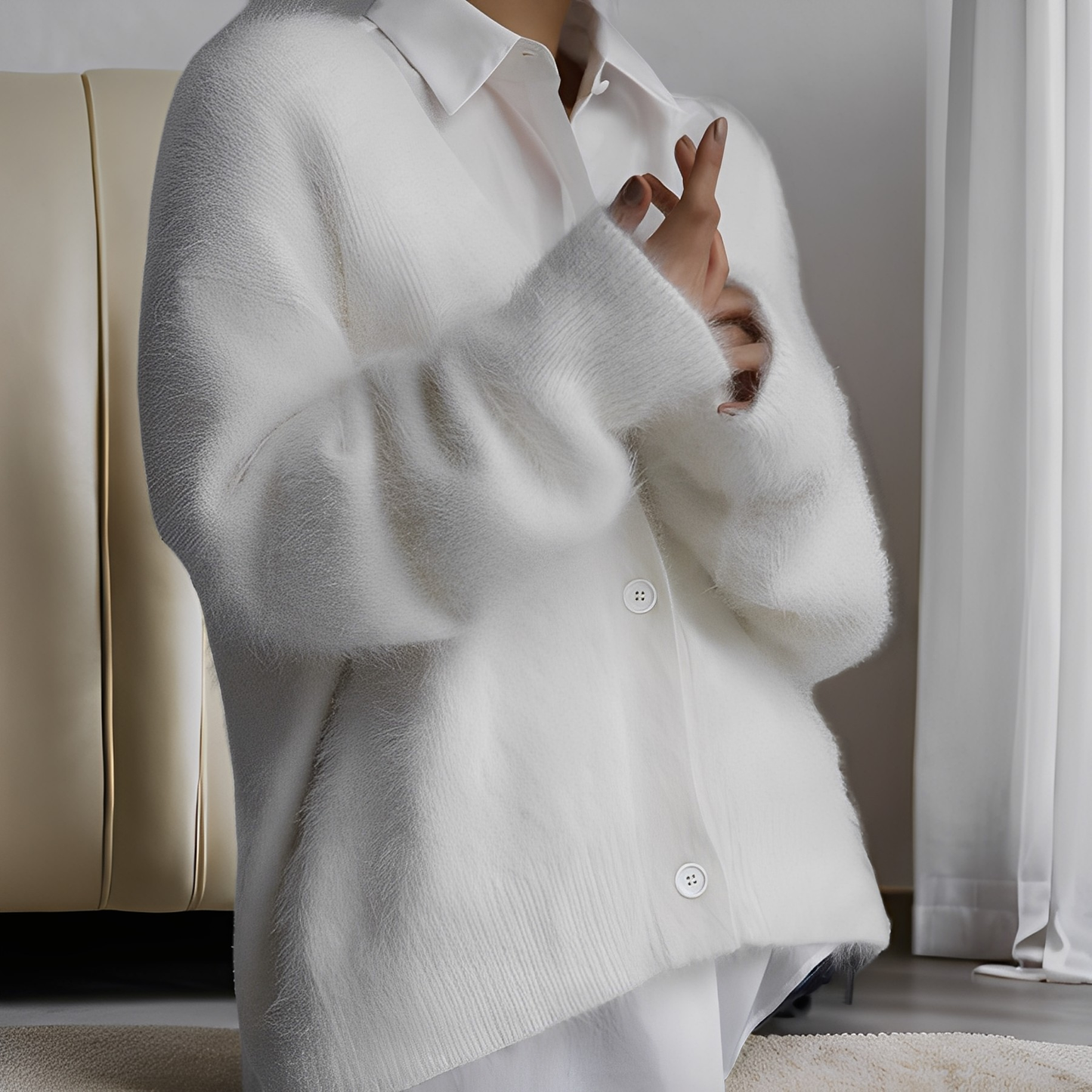 Emberly - Pulover casual, lejer din cașmir pentru femei