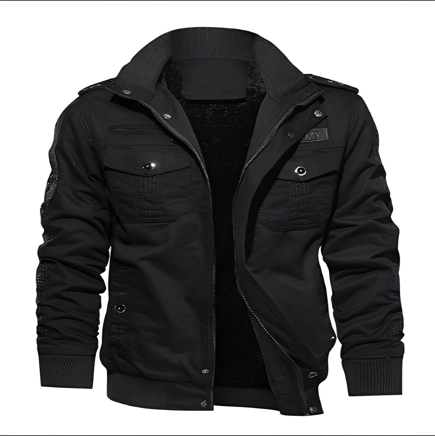 Gary - Jachetă stilată din fleece cu buzunare pentru bărbați