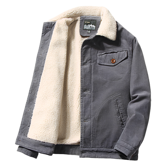 Carl - Jachetă stilată din cord cu căptușeală de fleece pentru bărbați