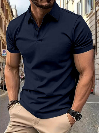 Blake - Tricou polo de vară pentru bărbați cu croială subțire