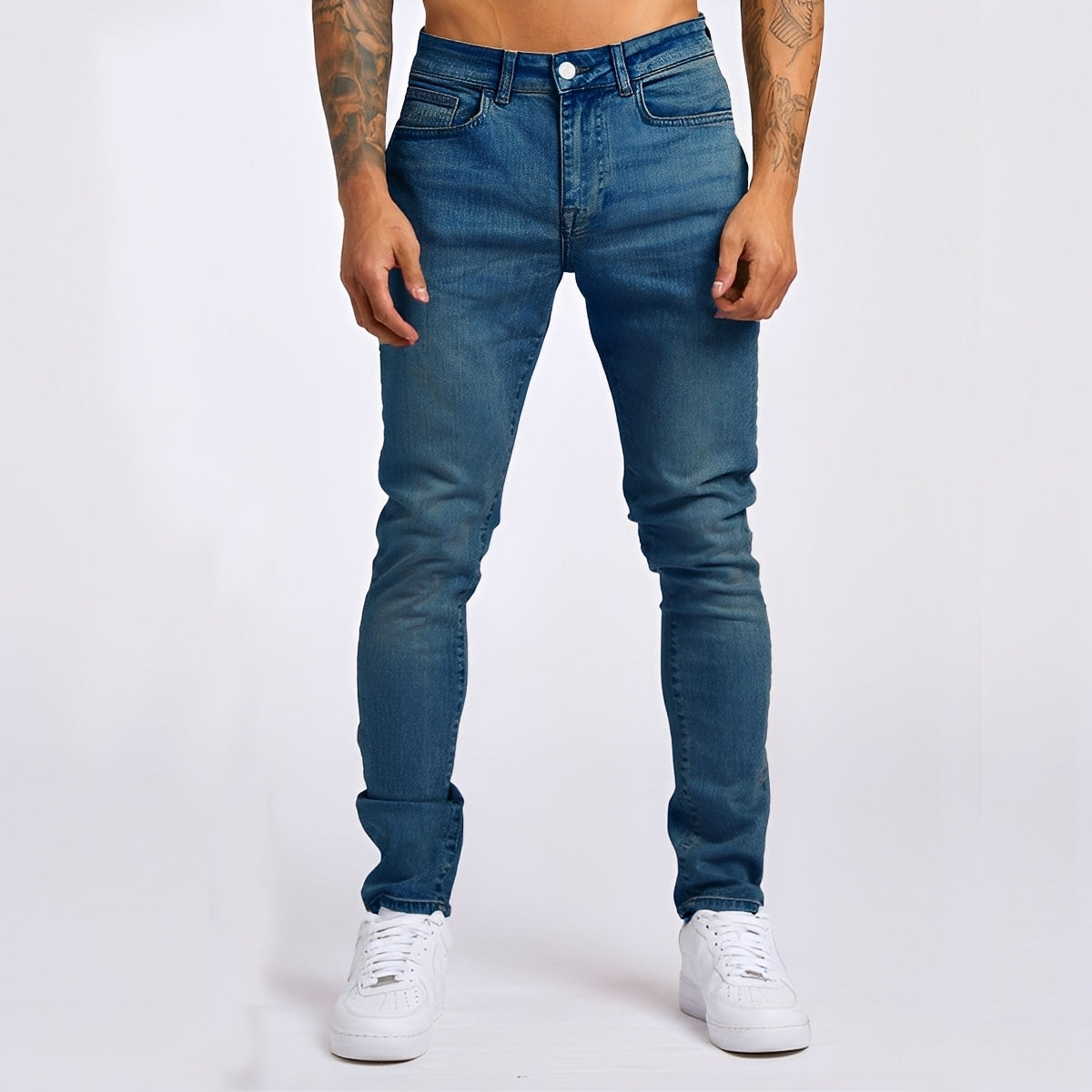Radovan - Blugi casual slim-fit stretch pentru bărbați