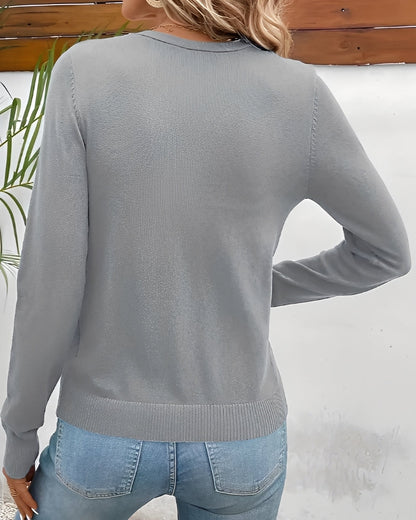 Meryl - Cardigan elegant cu nasturi pentru dame