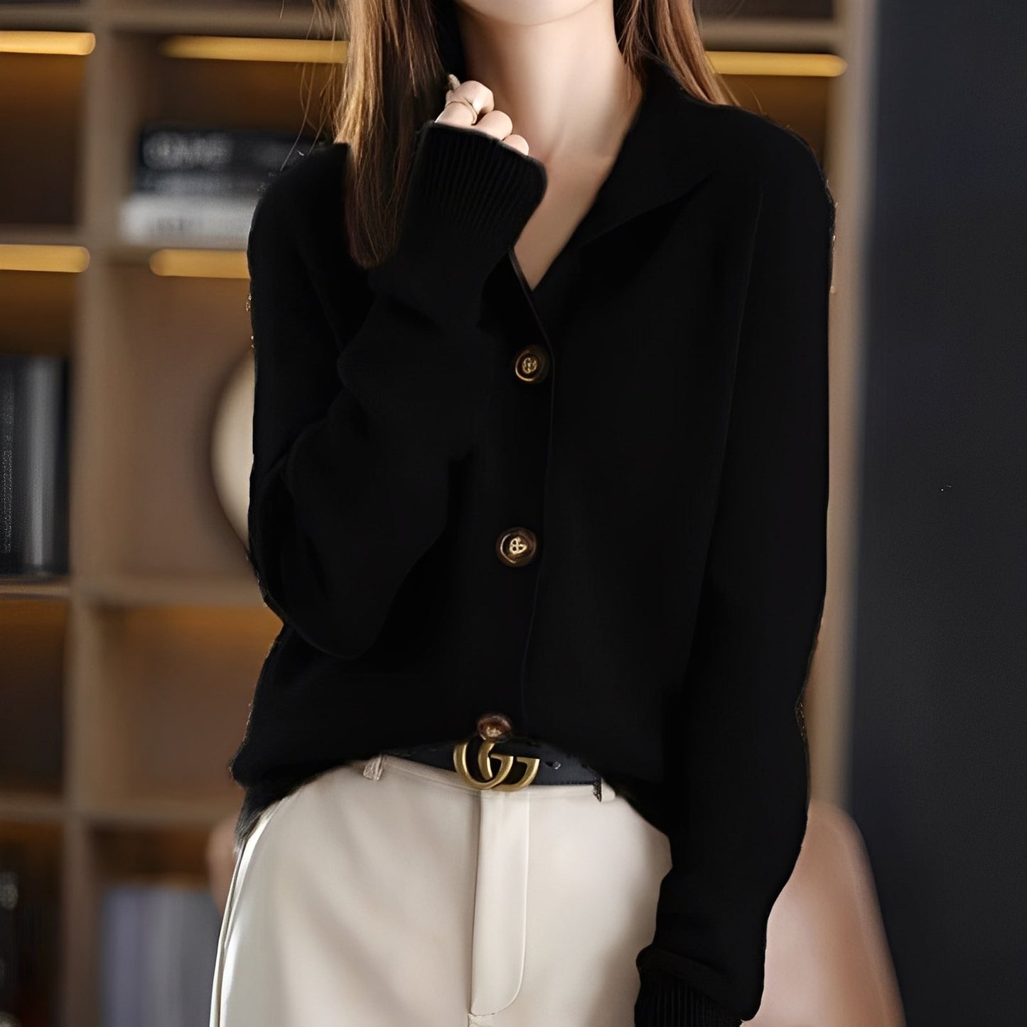 Michelle - Cardigan elegant, tricotat lejer pentru femei