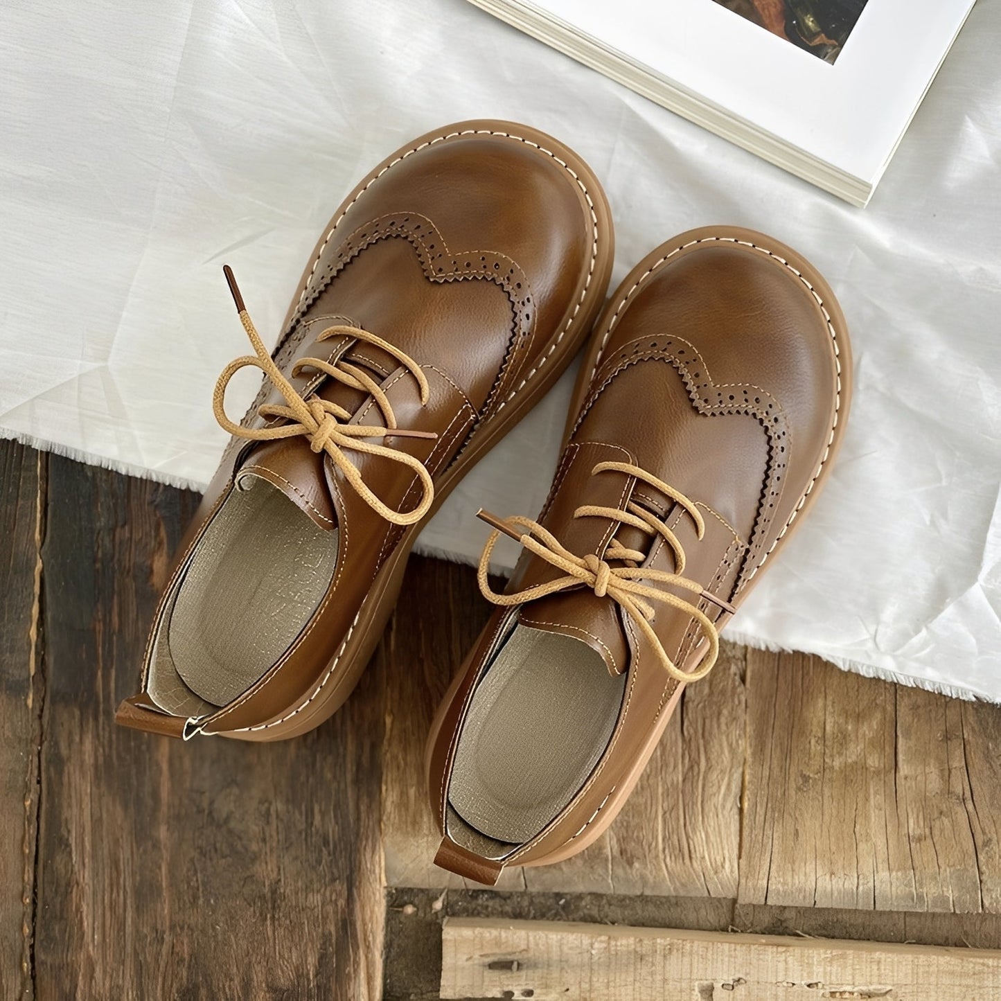 Vanessa - Clasice pantofi Oxford din piele pentru dame