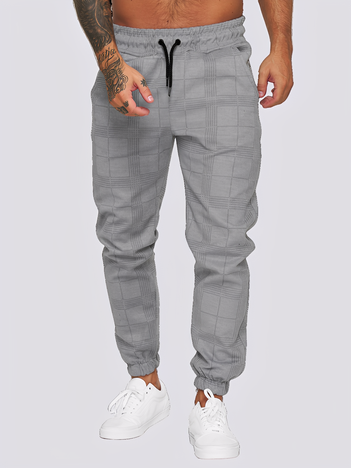 Jaeden - Stil pantaloni carouri pentru bărbați