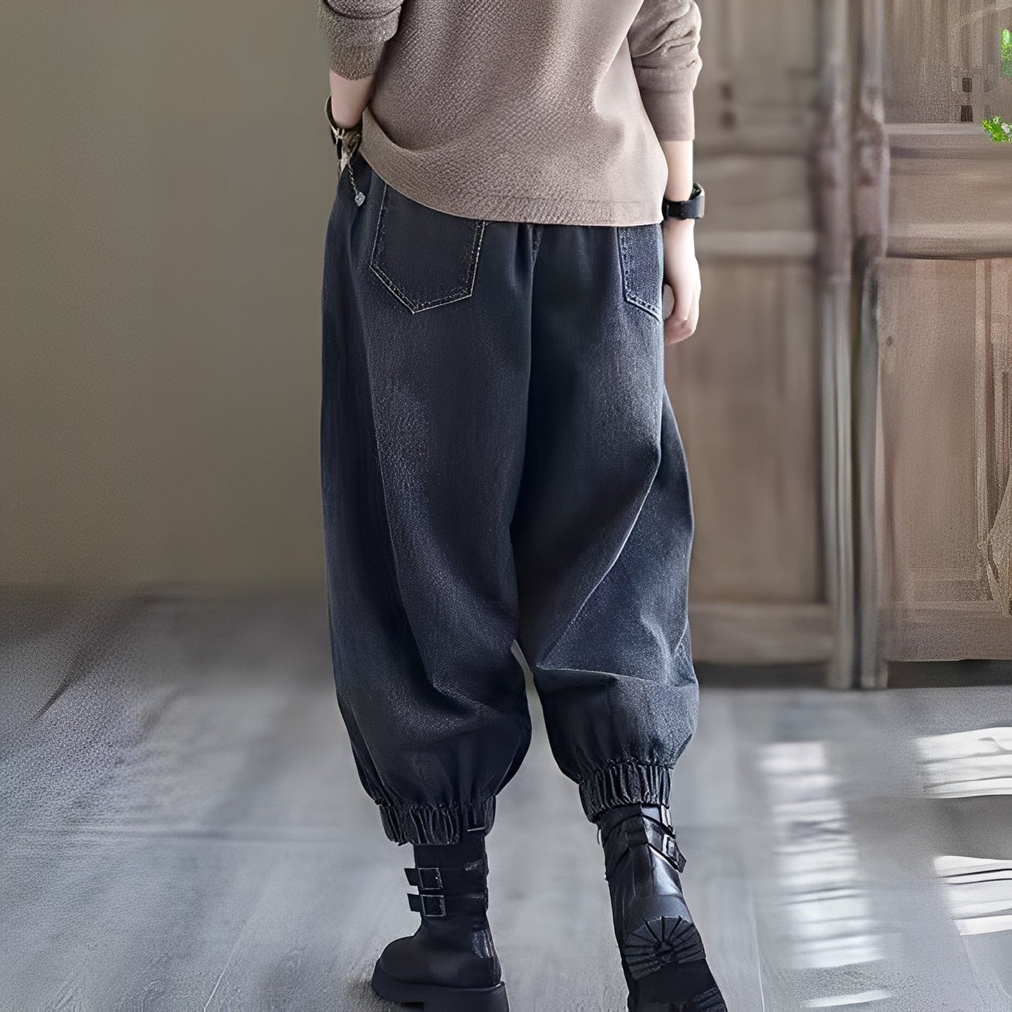 Shyanne - Blugi clasici cu talie elastică pentru femei