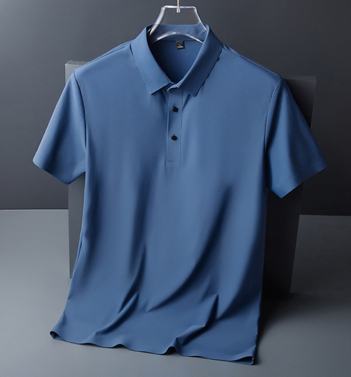 Malcom - Tricou polo lejer, respirabil pentru bărbați