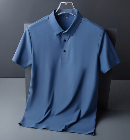 Malcom - Tricou polo lejer, respirabil pentru bărbați