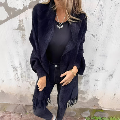 Bethney - Stilouă, lejer tricotată jachetă pentru dame