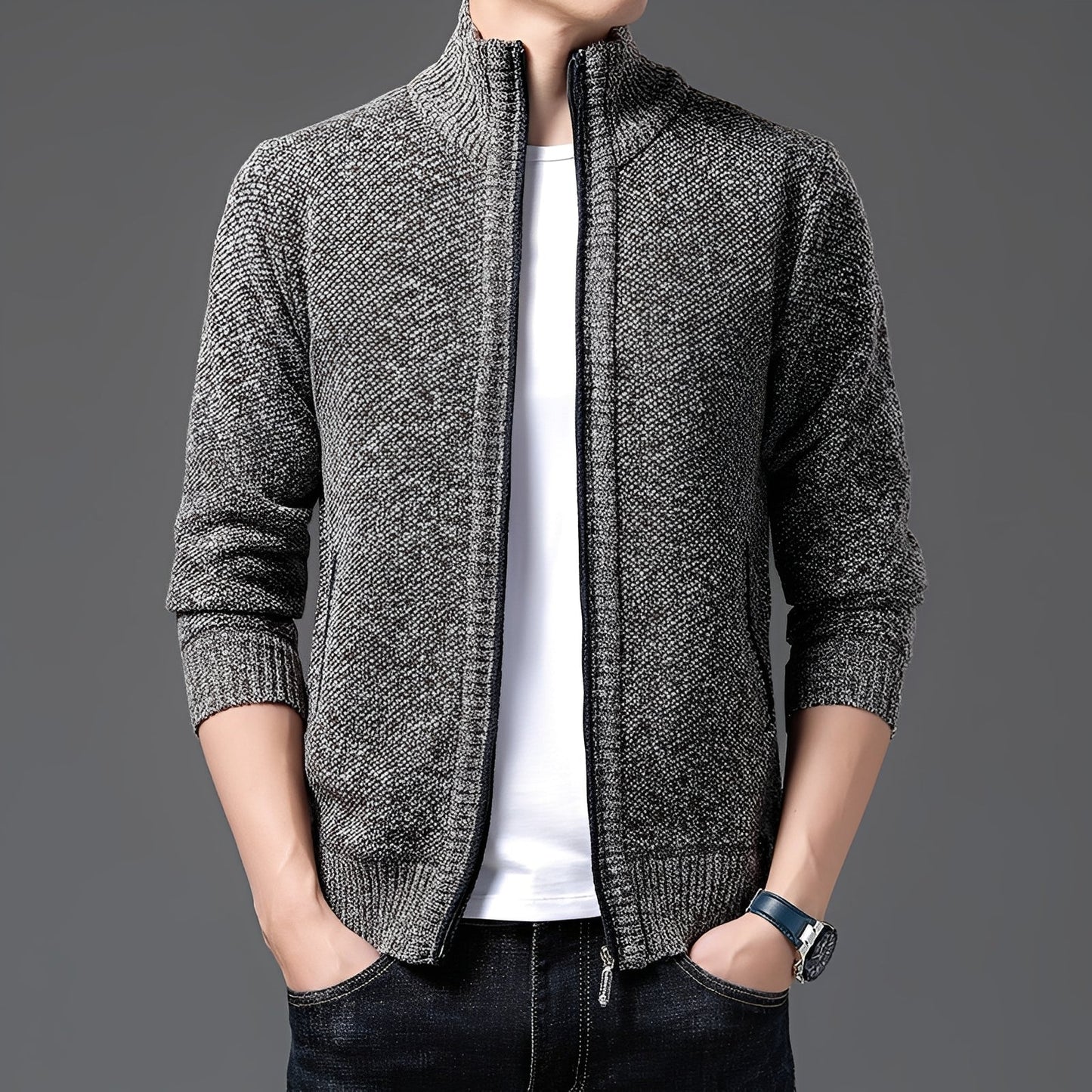 Justin - Cardigan modern pentru bărbați