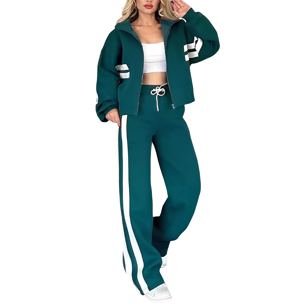 Maddie - Set sportiv stilat din două piese pentru femei